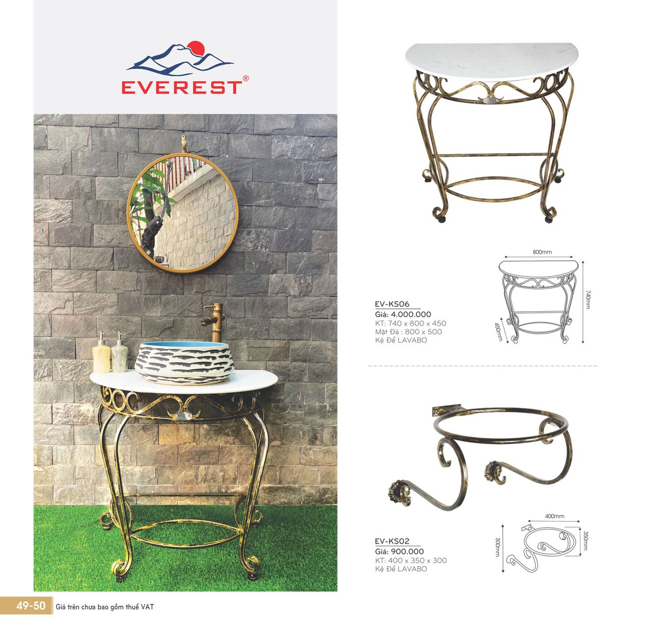 Thiết bị vệ sinh EVEREST Cổ Điển Catalogue và Bảng giá mới nhất /Page 